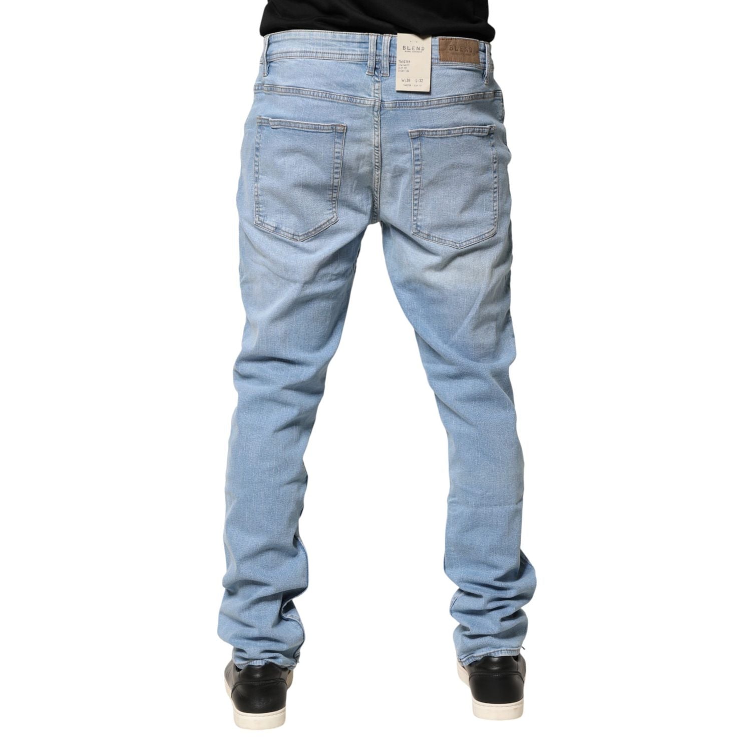 Blend Light Blue Twister Mid Waist Skinny Fit Men Denim Jeans