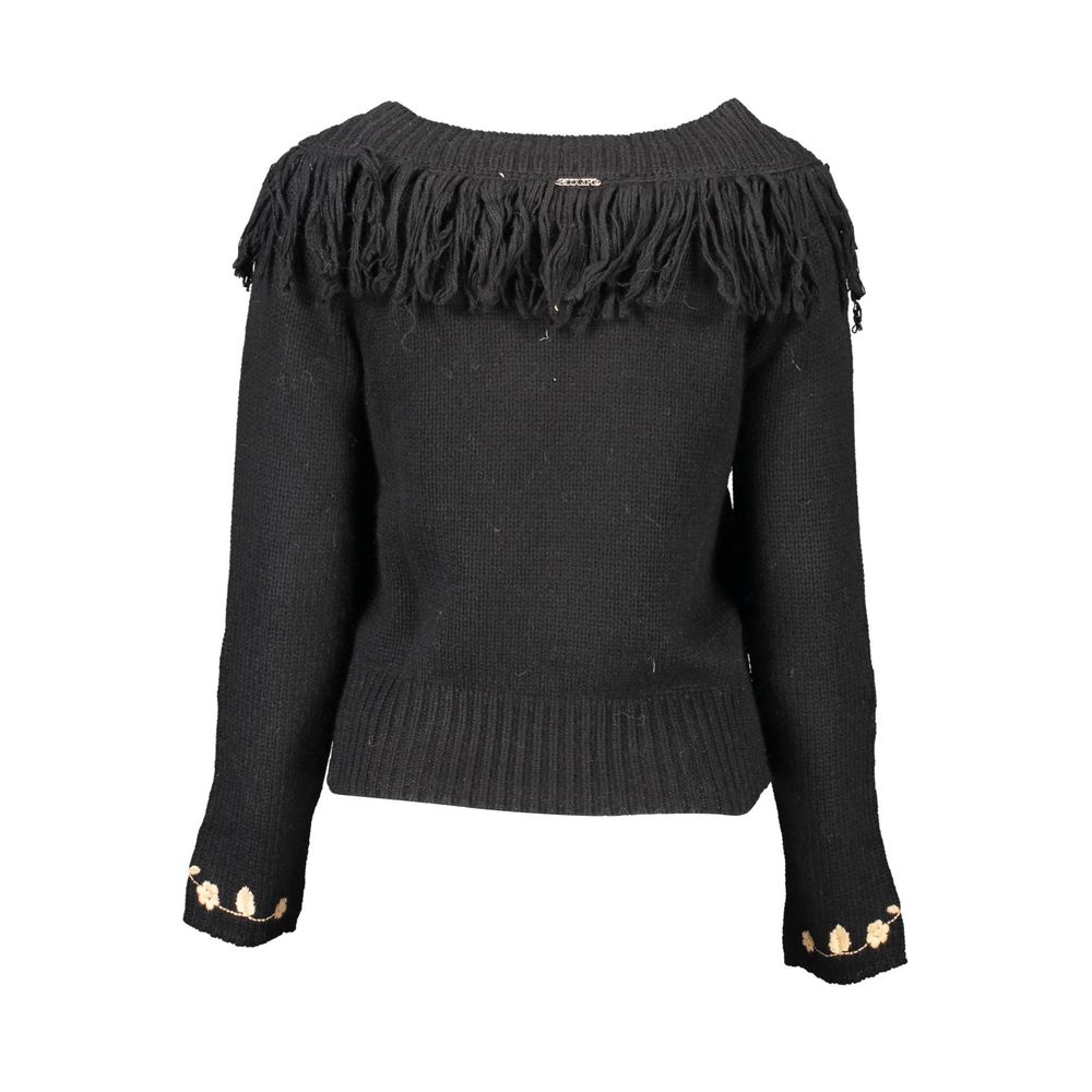 Blugirl Black Viscose Women Sweater Blugirl