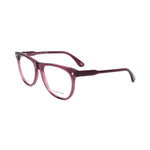 Bottega Veneta Purple Acetate Frames, unisex transparent plum glasses, model BV282367 with 54/17/140 mm measurements.