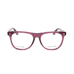 Bottega Veneta Purple Acetate Frames, unisex, transparent plum color, size 54/17/140 mm, eyewear front view