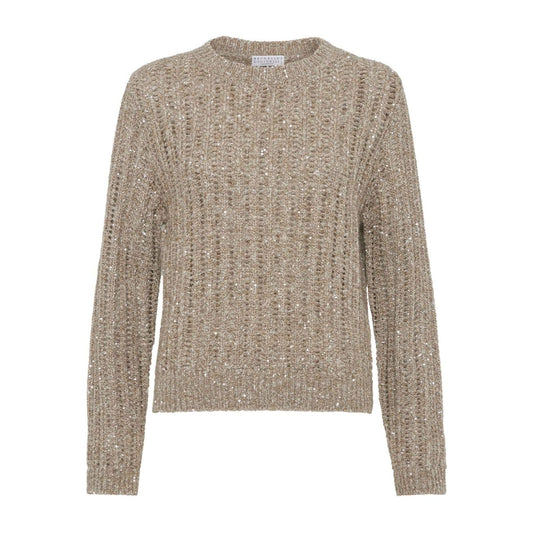 Brunello Cucinelli Dazzling Rib sweater in Soft wool, cashmere and mohair