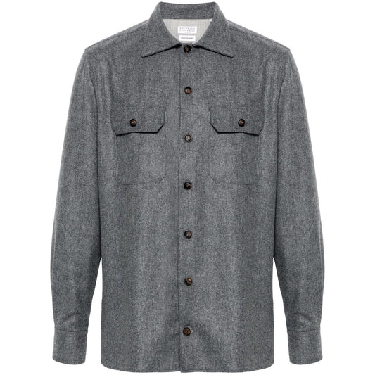 Brunello Cucinelli Shirts Grey