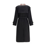 Burberry Castleford long Trench Coat with Check collar