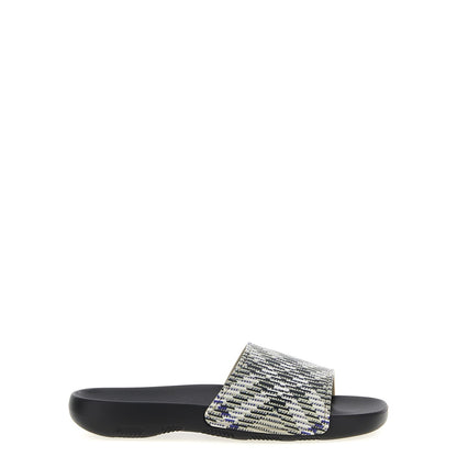 Burberry Multicolor Polyurethane Slides