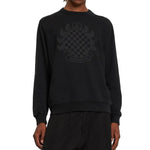 Burberry Subirton Sweatshirt for men, 100% cotton, black, long sleeves with ribbed trims and round neck.