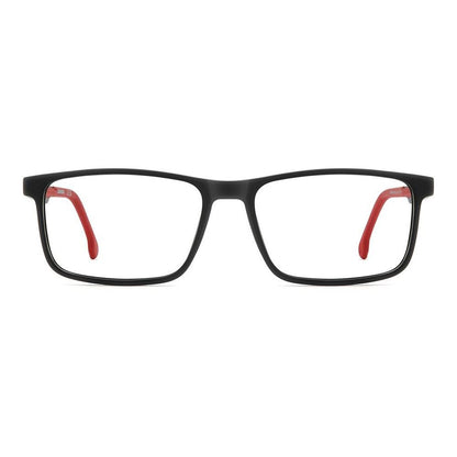 CARRERA MOD. CARRERA 8920 gent glasses, black frame with red accents, front view.