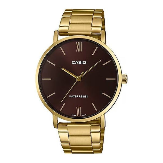 CASIO COLLECTION Mod. MINIMAL GOLD - BROWN