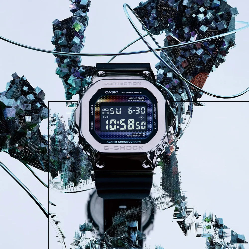 CASIO G-SHOCK Mod. THE ORIGIN METAL COVERED -  RAINBOW BRICK WALL SERIE