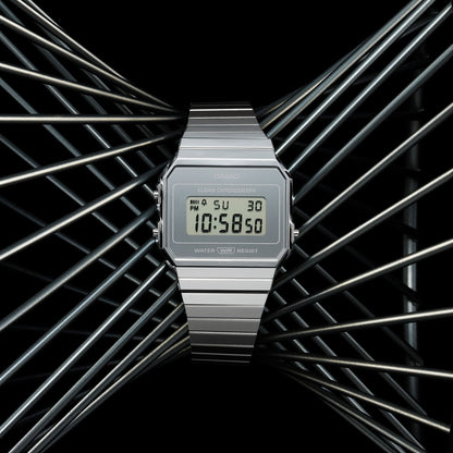 CASIO VINTAGE Mod. ICONIC SLIM SILVER