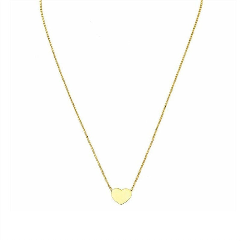AMEN JEWELRY Mod. CLHG3 gold heart pendant necklace on a thin chain