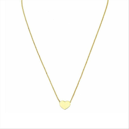 AMEN JEWELRY Mod. CLHG3 gold heart pendant necklace