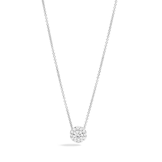 COLLANE RECARLO MOD. P01SC018_040-45, elegant diamond pendant necklace on a delicate chain.