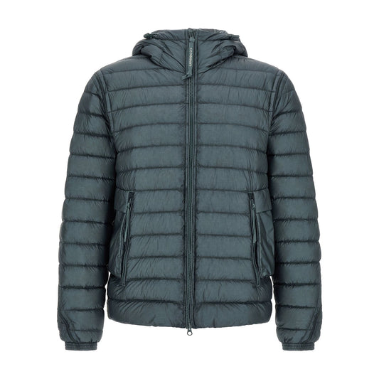 C.P. Company Blue Polyamide Full-Length Jacket