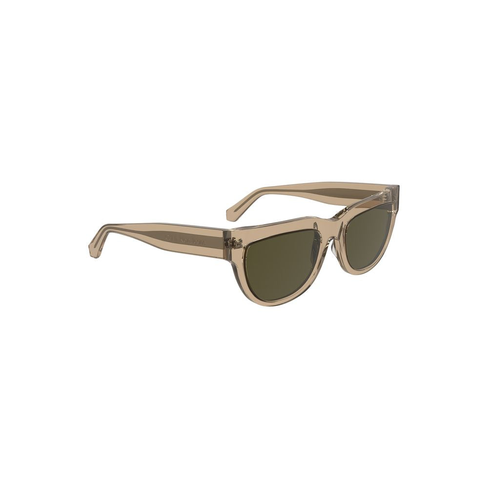 Calvin Klein Brown Acetate Women Sunglasses with chic square lenses and durable frame, perfect for style and eye protection.
