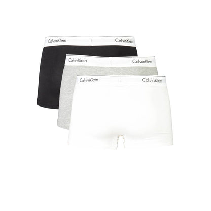 Calvin Klein Brown Cotton Men Boxer tri-pack with logo waistband, eco-friendly fabric in versatile colors for modern style.