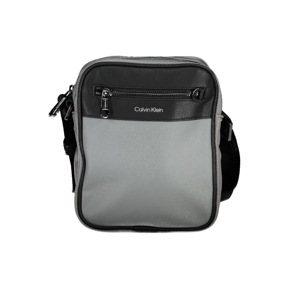Calvin Klein Grigio Polyester Men Shoulder Bag 1728,67403481248,Bags,Calvin Klein,Gray,Men,New with tags,Shoulder Bags - Bags