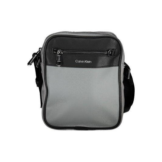 Calvin Klein Grigio Polyester Men Shoulder Bag 1728,67403481248,Bags,Calvin Klein,Gray,Men,New with tags,Shoulder Bags - Bags