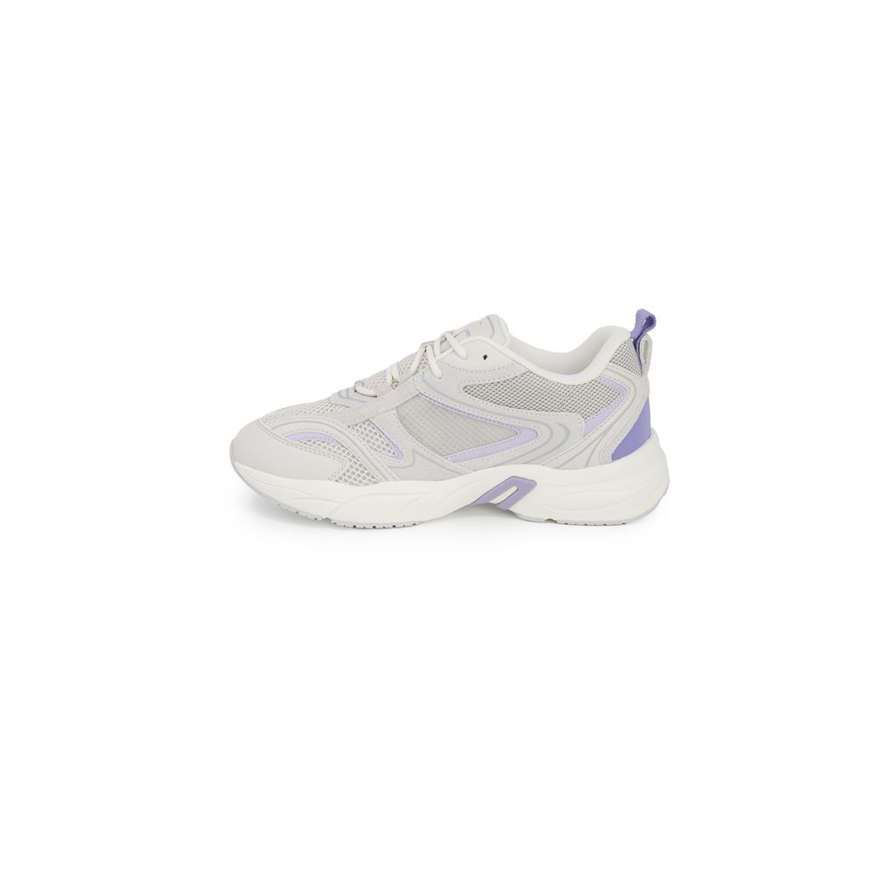 Calvin Klein Jeans Purple Leather Athletic Sneakers, RETRO TENNIS SU-MESH, stylish leather sneakers, lightweight and breathable for casual occasions.