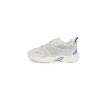 Calvin Klein Jeans Purple Leather Athletic Sneakers, RETRO TENNIS SU-MESH, stylish leather sneakers, lightweight and breathable for casual occasions.
