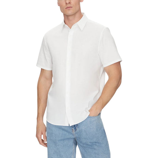 Calvin Klein White Organic Cotton Shortsleeve Shirt