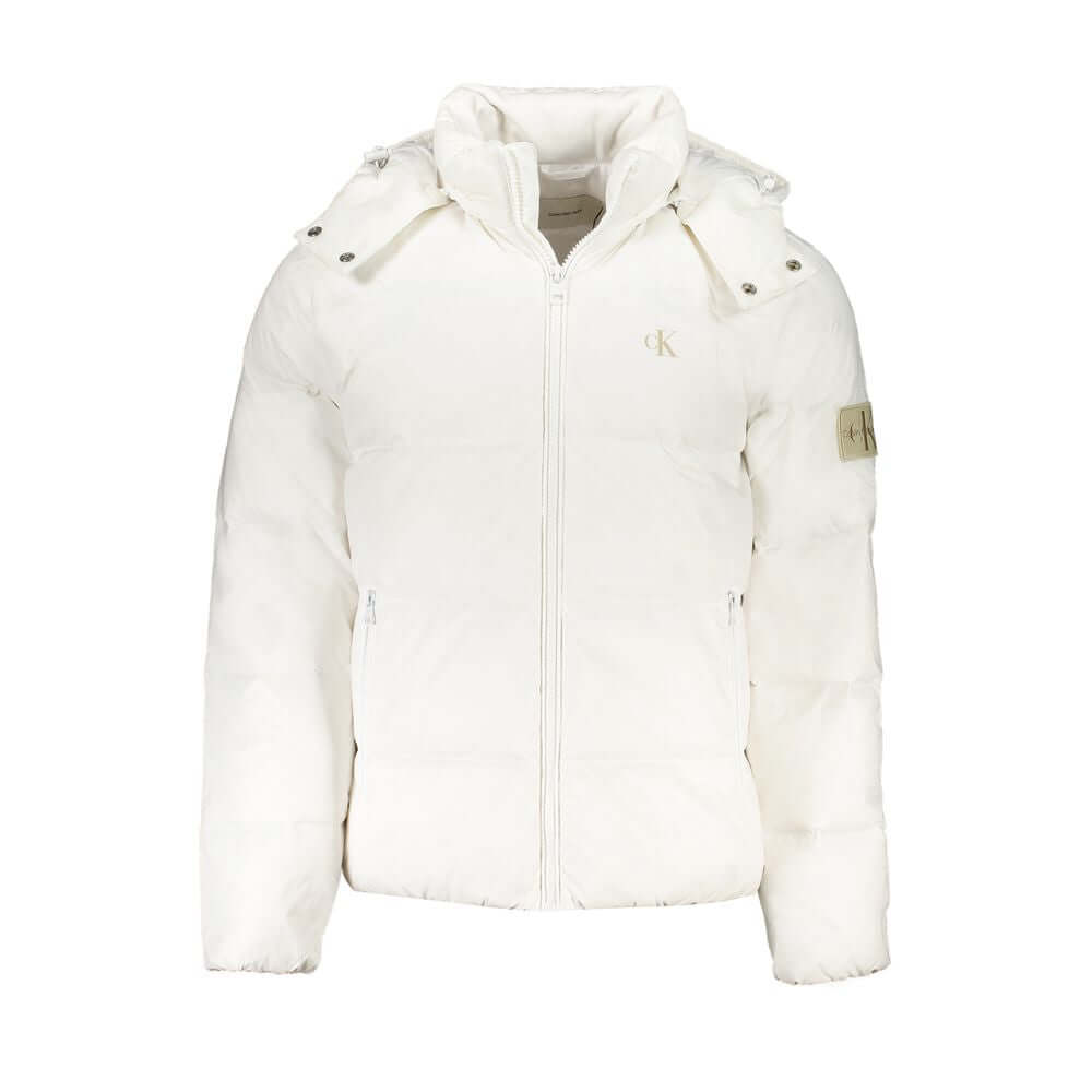 Calvin Klein White Polyamide Men Jacket