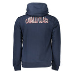 Cavalli Class Blue Cotton Men Sweater