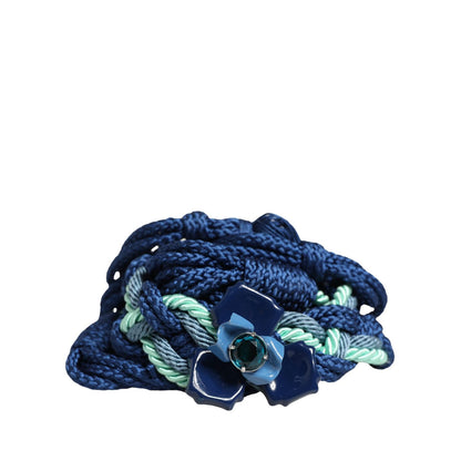 Cavalli Class Multicolor Twisted Rope Chain Buckle Waist Belt