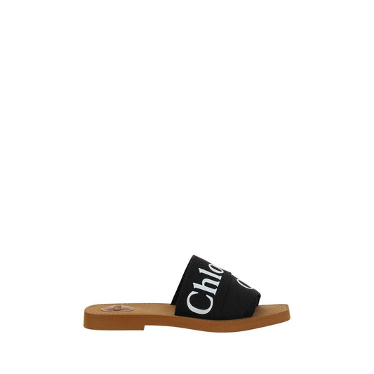 Chloé Black Rubber Sandals Chloé