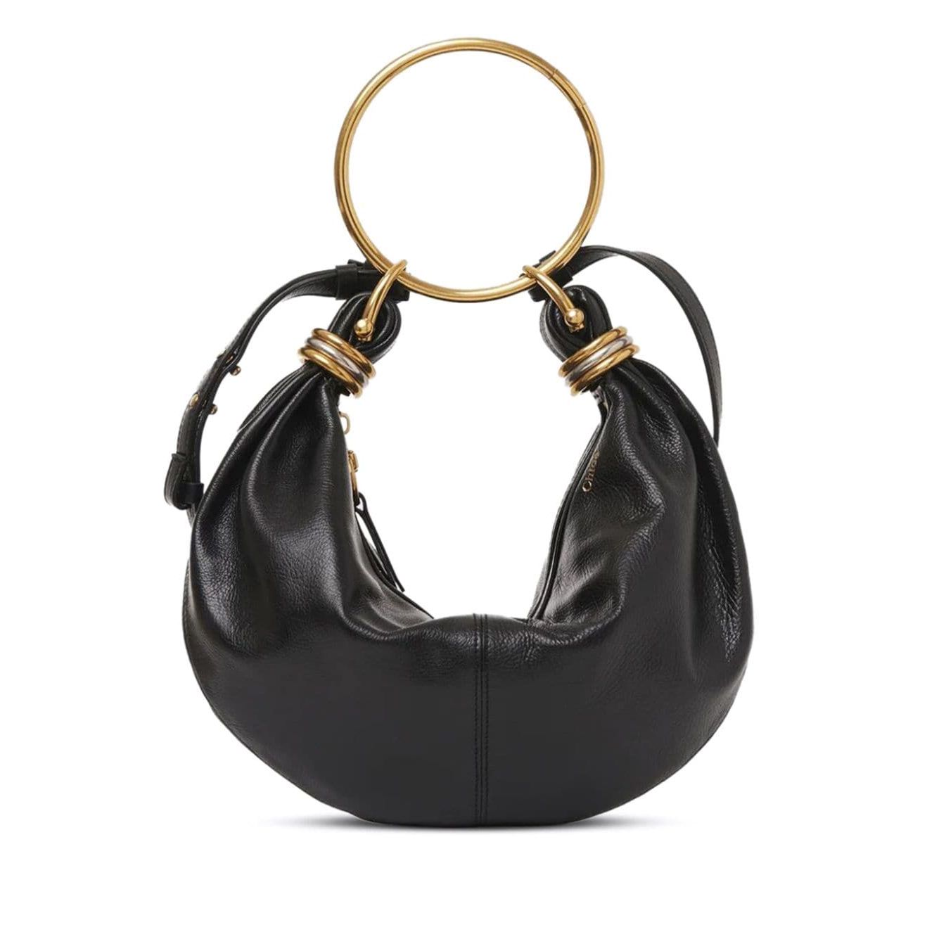 Front view with bag zipped and handles upright.