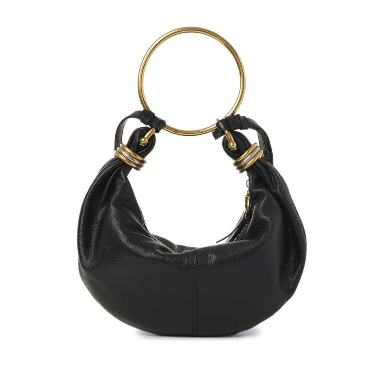 Front view with bag zipped and handles upright.