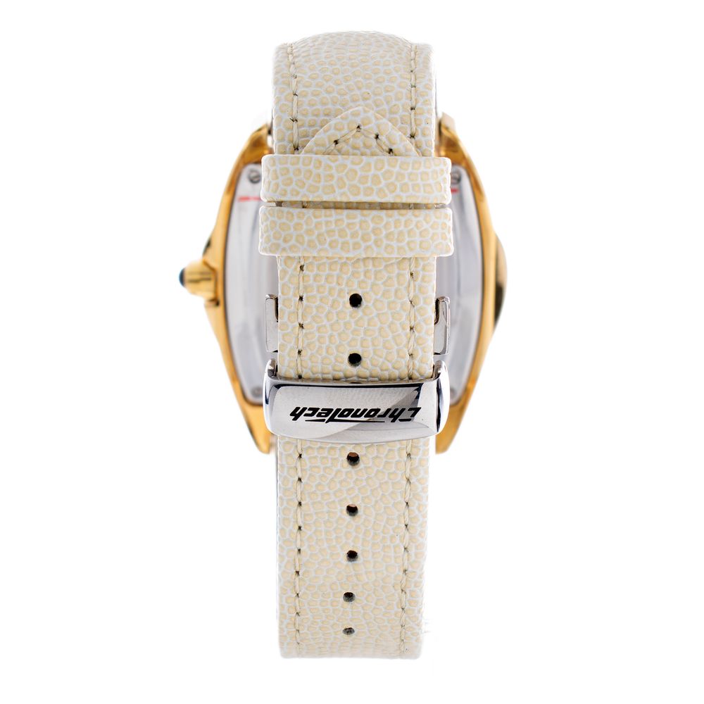 Chronotech Beige Leather Dress Watch Chronotech