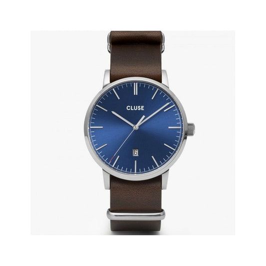 Cluse Brown Leather Dress Watch