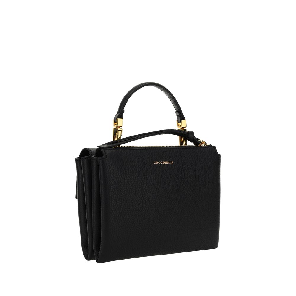 Front view with bag zipped and handles upright.