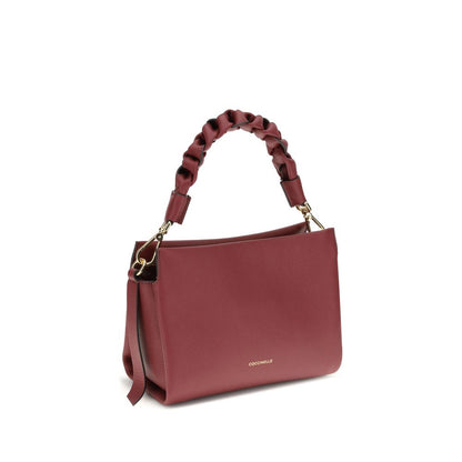 Coccinelle Bordeaux Calf Leather Bos Taurus Handbag Coccinelle