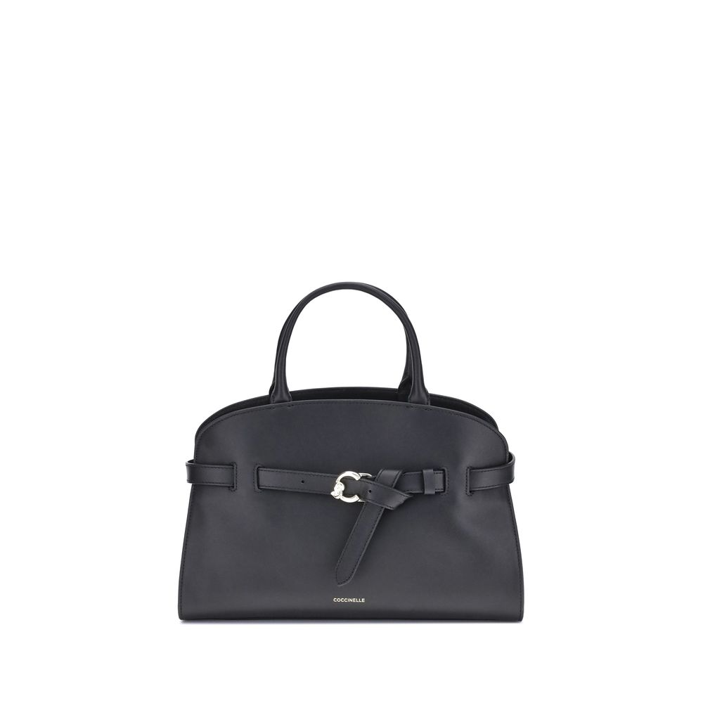 Front view with bag zipped and handles upright.