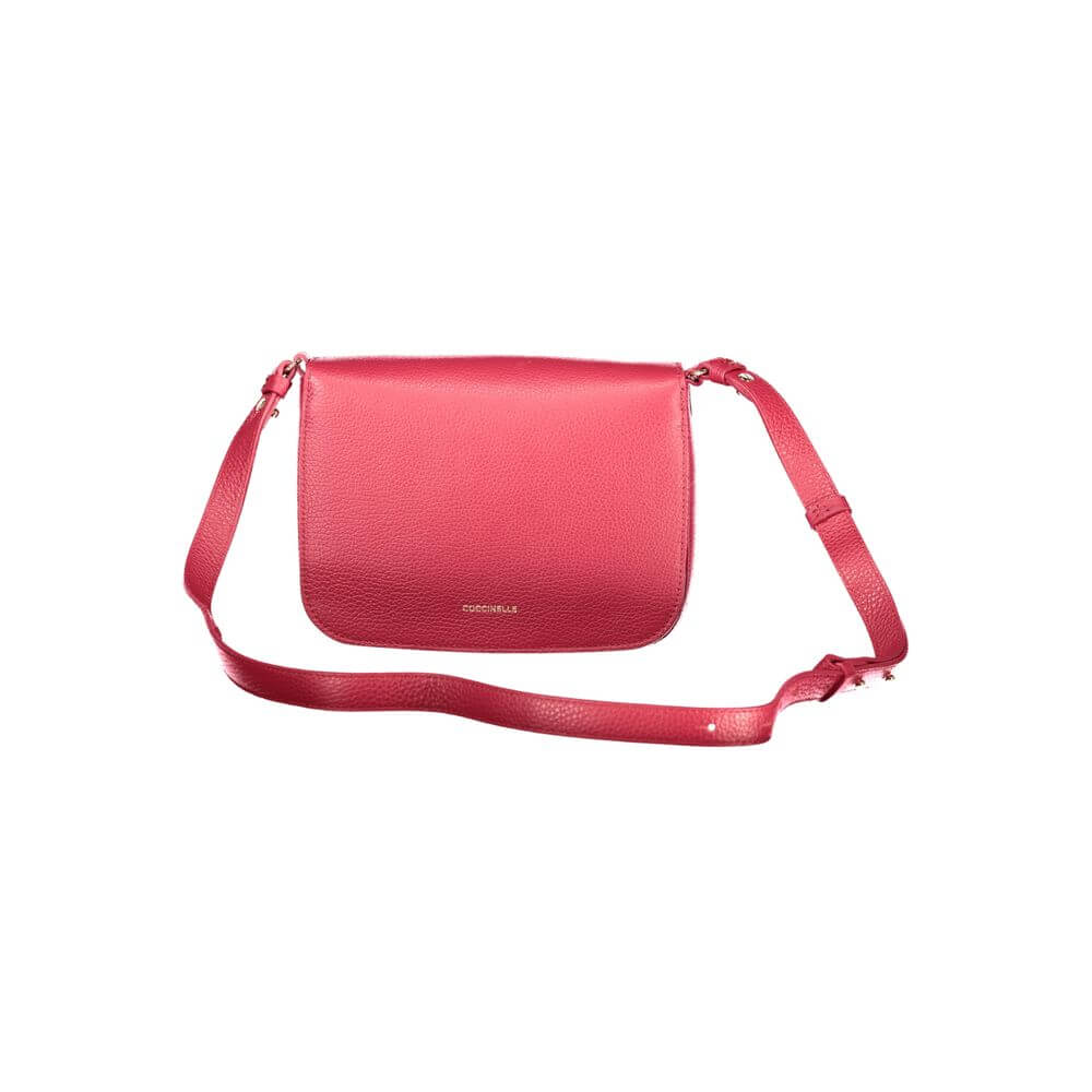 Coccinelle Red Polyethylene Handbag with adjustable shoulder strap and automatic closure. Features four internal pockets and logo.