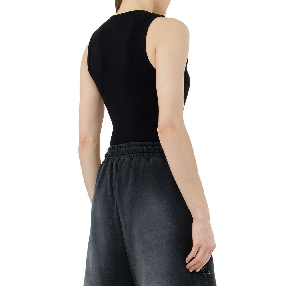 Comme Des Fuckdown Black Cotton Women T-Shirt