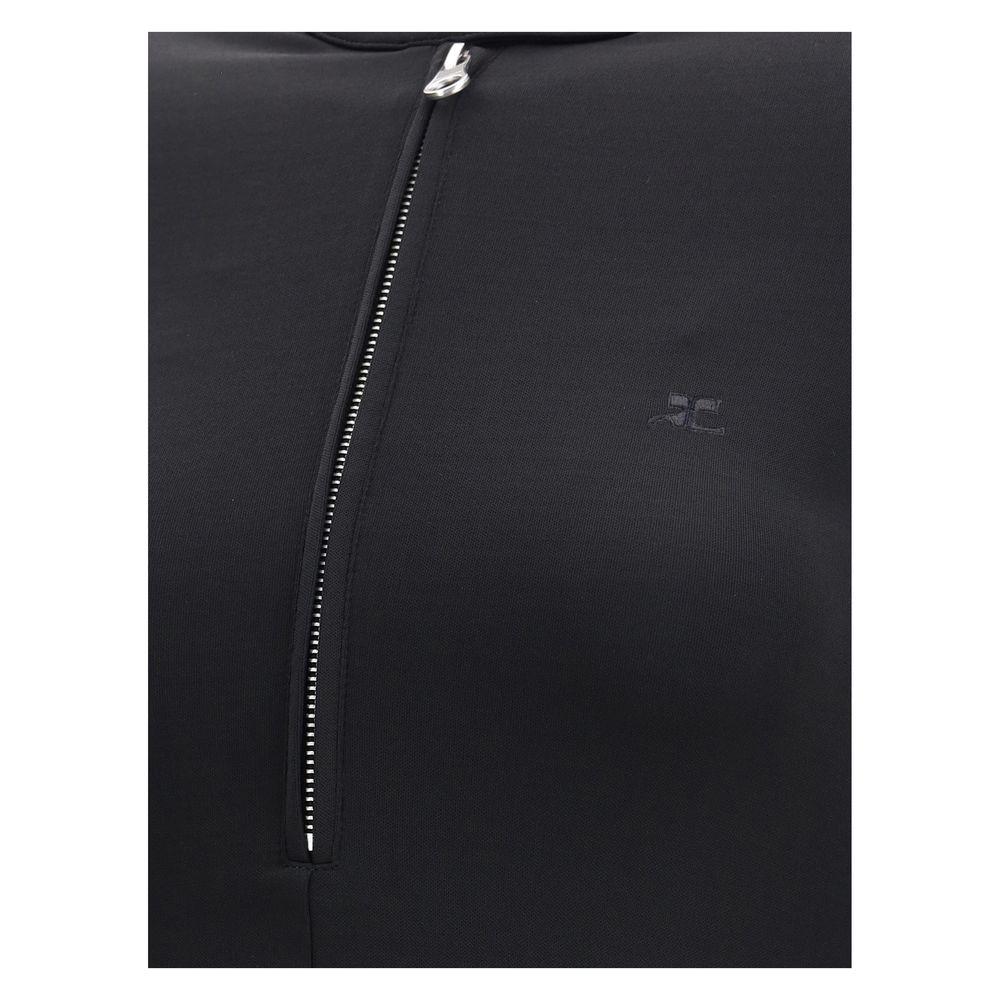 Courrèges Black Viscose Casual Dress Courrèges