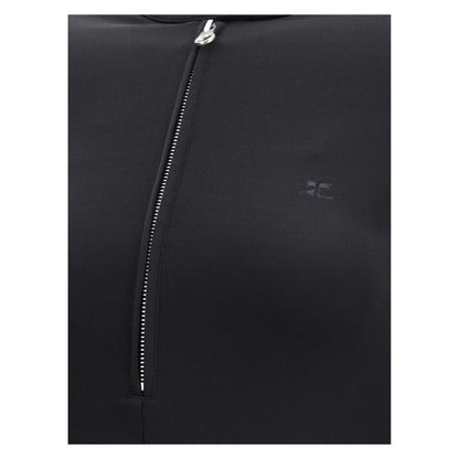 Courrèges Black Viscose Casual Dress Courrèges