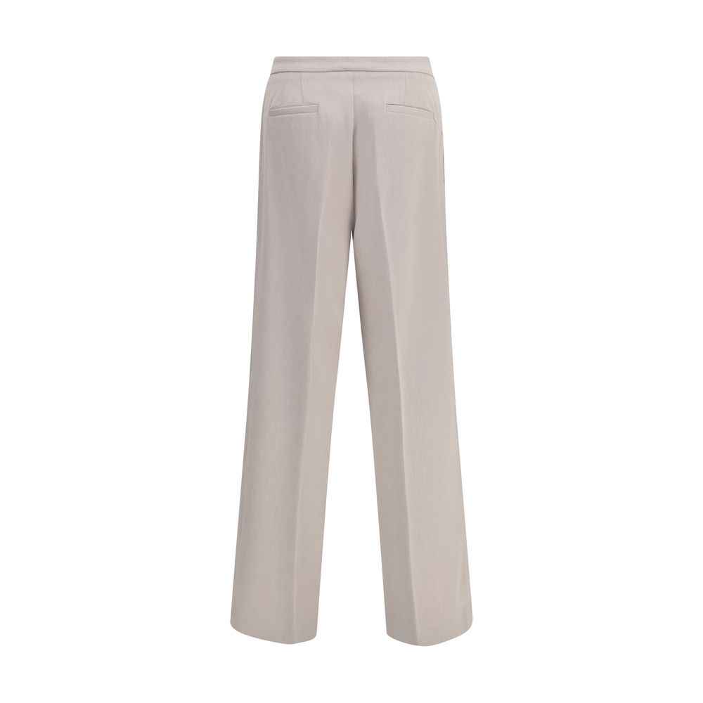 Cruna Beige Polyester Casual Pants