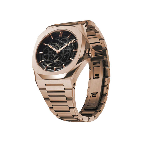 D1 MILANO Mod. SKELETON ROSE GOLD
