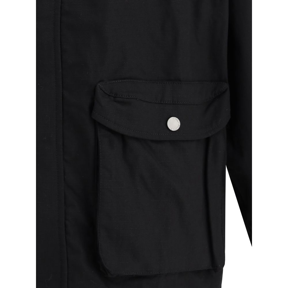 Front view with bag zipped and handles upright.