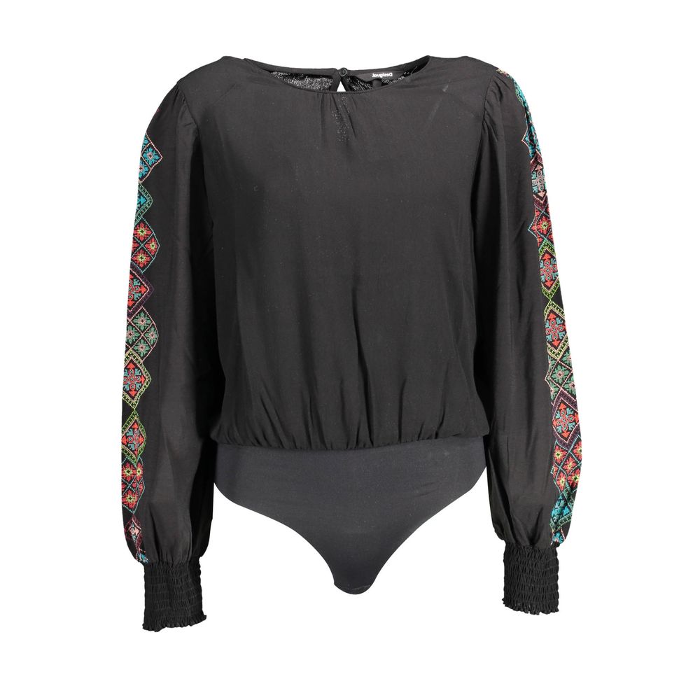 Desigual Black Viscosa Women Bodysuit