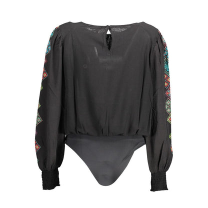 Desigual Black Viscosa Women Bodysuit