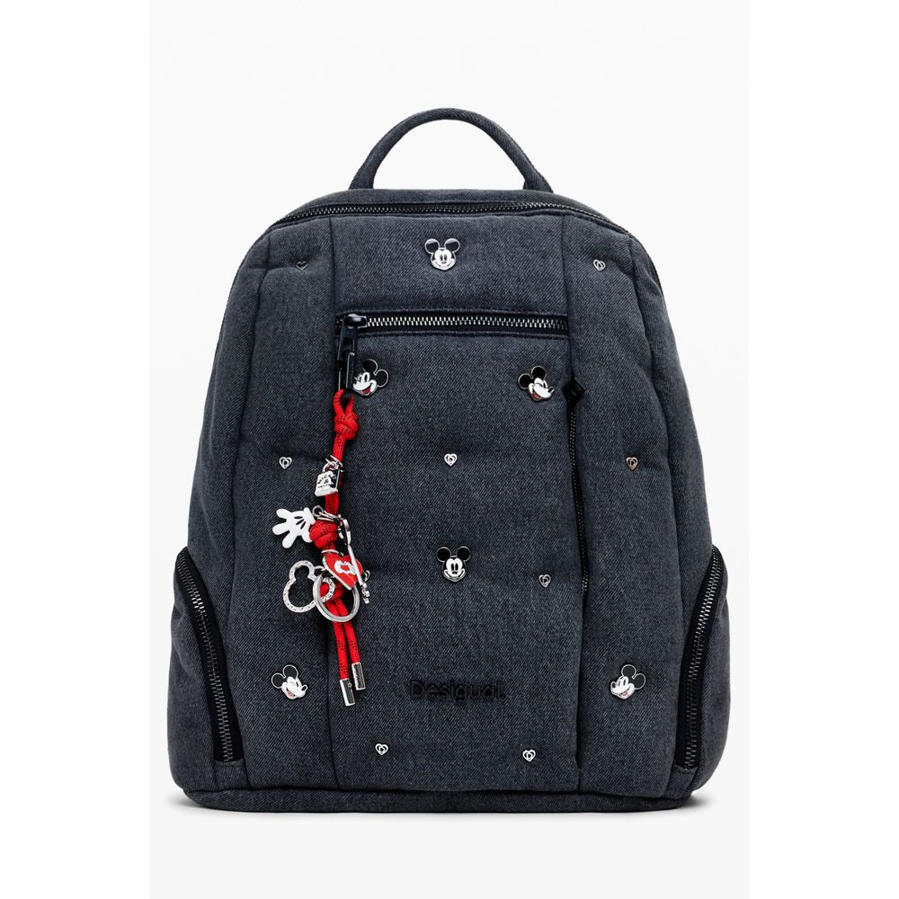 Front view with bag zipped and handles upright.