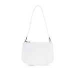 Diesel 1DR Twin shoulder bag in white leather with top zip fastening and detachable strap