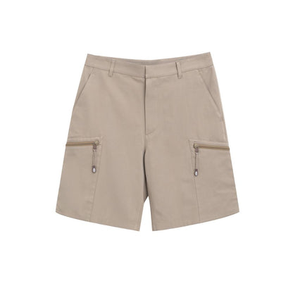 Dior Beige Cotton Cargo Shorts with velcro closure, side and back pockets, zippered megabolsillos, 55% cotton, 45% polyester.