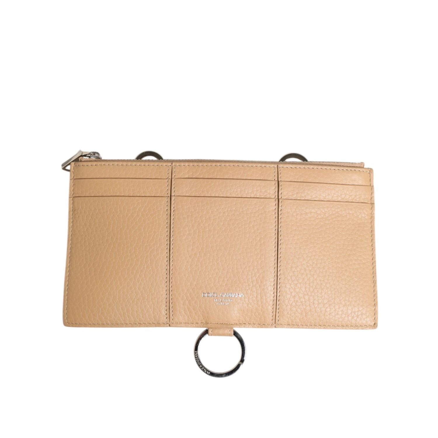 Front view with bag zipped and handles upright.