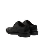 Dolce & Gabbana Black Calf Leather Derby Formal Dress Shoes
