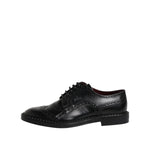 Dolce & Gabbana Black Calf Leather Derby Formal Dress Shoes
